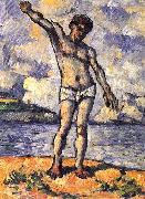 Paul Cezanne Badender mit ausgestreckten Armen Sweden oil painting artist